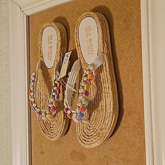 NWT Isla Bonita Shell thong sandals size 6 - Picture 5 of 7